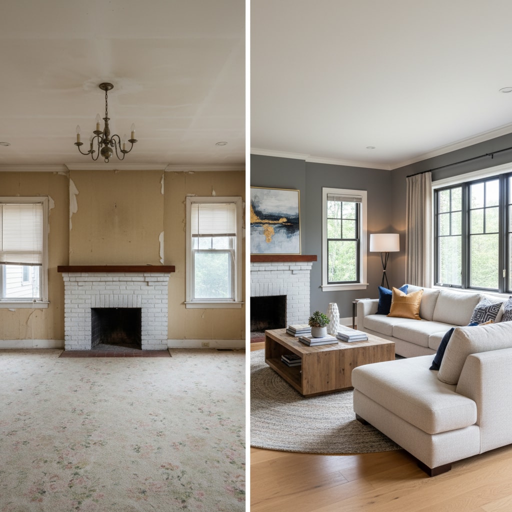 Transformación con home staging virtual