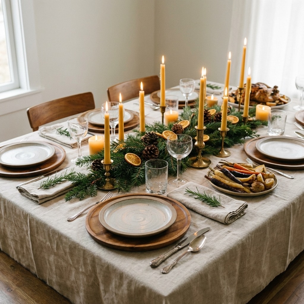 Mesa de Navidad Sostenible