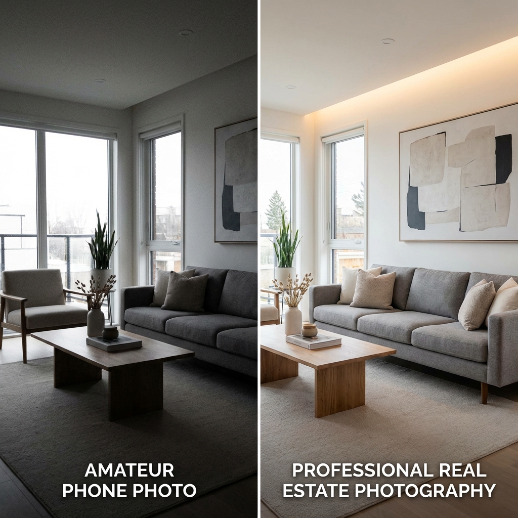 Comparación entre foto amateur y foto profesional de salón